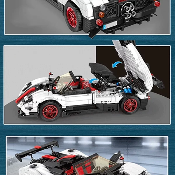 Roadster Building Blocks Set (962 Pieces)