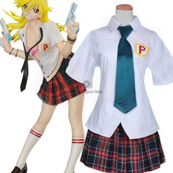 Panty & Stocking with Garterbelt Panty Cosplay Costume in Red Dress