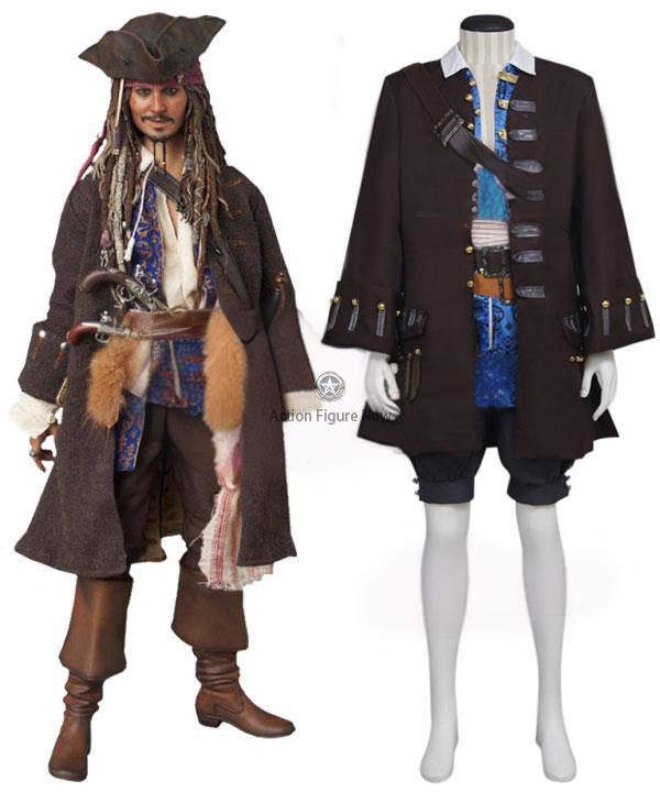 Captain Jack Sparrow Costume - Pirates of the Caribbean Cosplay (Latest Edition) Captain Jack Sparrow Costume - Pirates of the Caribbean Cosplay (Latest Edition)