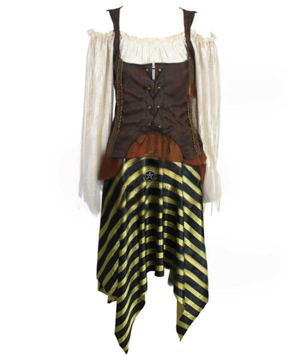 Halloween Cosplay Costume for Women - Pirates of the Caribbean Edition C Halloween Cosplay Costume for Women - Pirates of the Caribbean Edition C