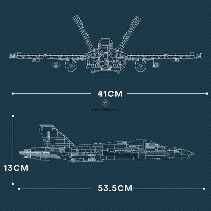 F-18 Super Hornet Fighter Jet Building Blocks - 1386 Pieces F-18 Super Hornet Fighter Jet Building Blocks - 1386 Pieces