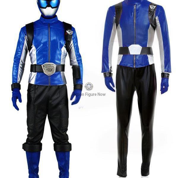 Blue Power Ranger Costume from Beast Morphers Series - High-Quality Cosplay Outfit