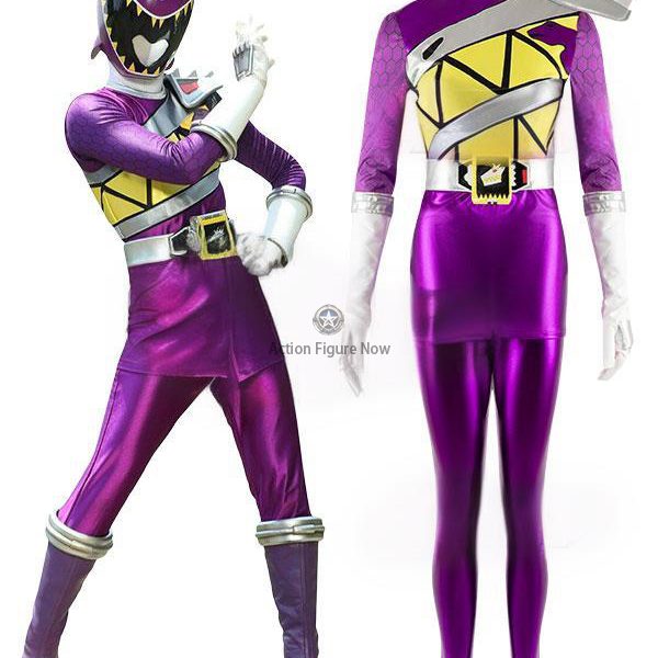 Power Rangers Dino Charge Purple Ranger Costume - Cosplay Outfit