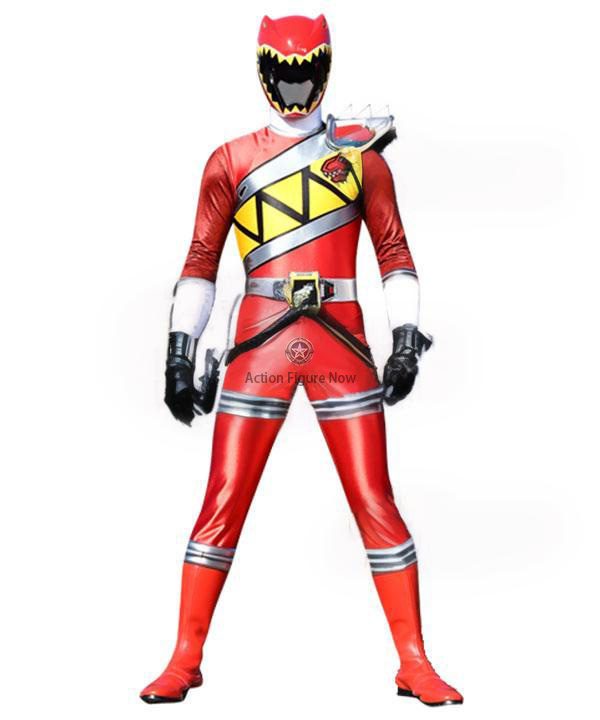 Red Dino Charge Ranger Costume - Power Rangers Adult Cosplay Suit