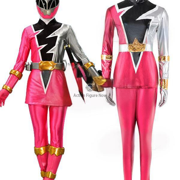 Power Rangers Dino Fury Pink Ranger Costume for Cosplay