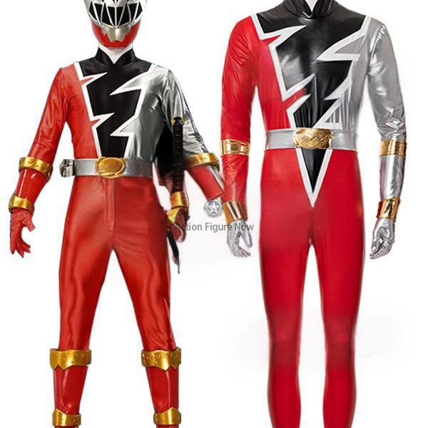 Red Ranger Dino Fury Power Rangers Cosplay Outfit