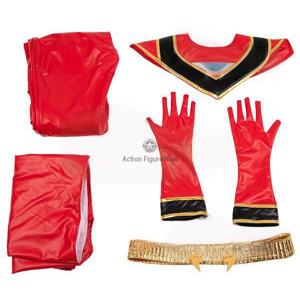 Red Mystic Ranger Costume from Power Rangers Mystic Force - Authentic Cosplay Outfit