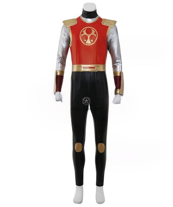 Power Rangers Ninja Storm: Crimson Thunder Ranger Deluxe Cosplay Outfit Power Rangers Ninja Storm: Crimson Thunder Ranger Deluxe Cosplay Outfit