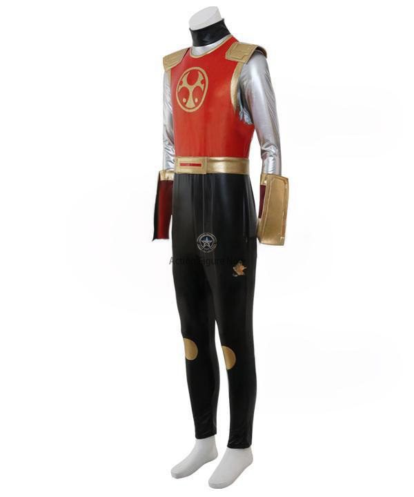Power Rangers Ninja Storm: Crimson Thunder Ranger Deluxe Cosplay Outfit Power Rangers Ninja Storm: Crimson Thunder Ranger Deluxe Cosplay Outfit