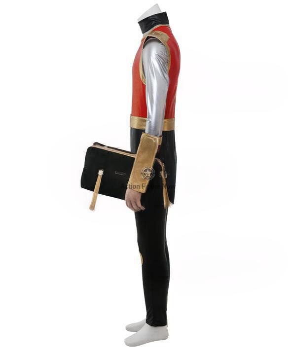 Power Rangers Ninja Storm: Crimson Thunder Ranger Deluxe Cosplay Outfit Power Rangers Ninja Storm: Crimson Thunder Ranger Deluxe Cosplay Outfit