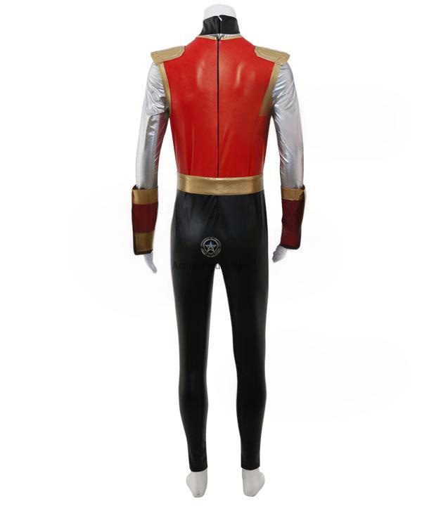 Power Rangers Ninja Storm: Crimson Thunder Ranger Deluxe Cosplay Outfit Power Rangers Ninja Storm: Crimson Thunder Ranger Deluxe Cosplay Outfit
