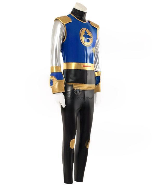 Navy Thunder Ranger Costume from Power Rangers Ninja Storm - High Quality Cosplay Outfit Navy Thunder Ranger Costume from Power Rangers Ninja Storm - High Quality Cosplay Outfit