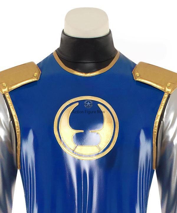 Navy Thunder Ranger Costume from Power Rangers Ninja Storm - High Quality Cosplay Outfit Navy Thunder Ranger Costume from Power Rangers Ninja Storm - High Quality Cosplay Outfit