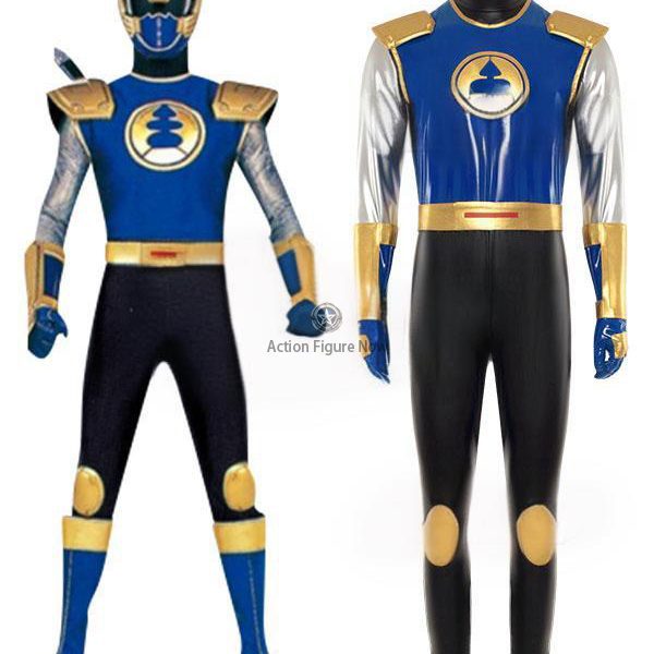 Navy Thunder Ranger Costume from Power Rangers Ninja Storm - High Quality Cosplay Outfit