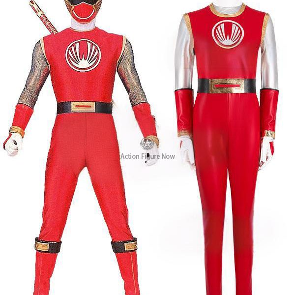 Red Aquitar Ranger Costume - Mighty Morphin Alien Rangers Cosplay