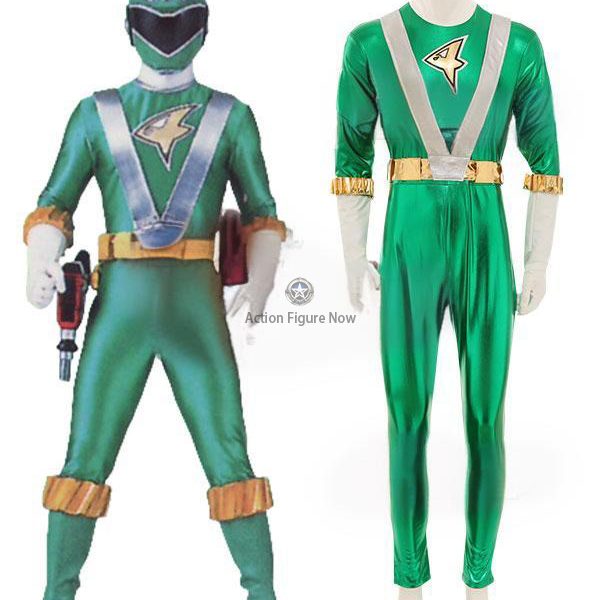 Green Power Rangers RPM Operator Series Costume for Cosplay