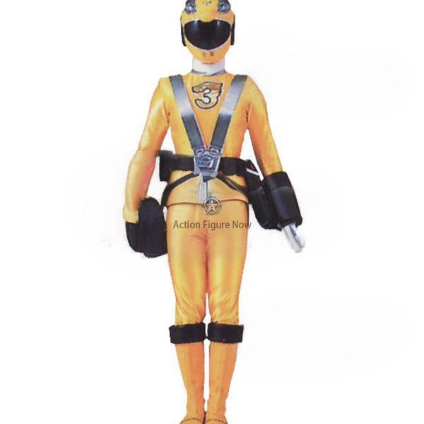Yellow Power Rangers RPM Series Operator Cosplay Outfit