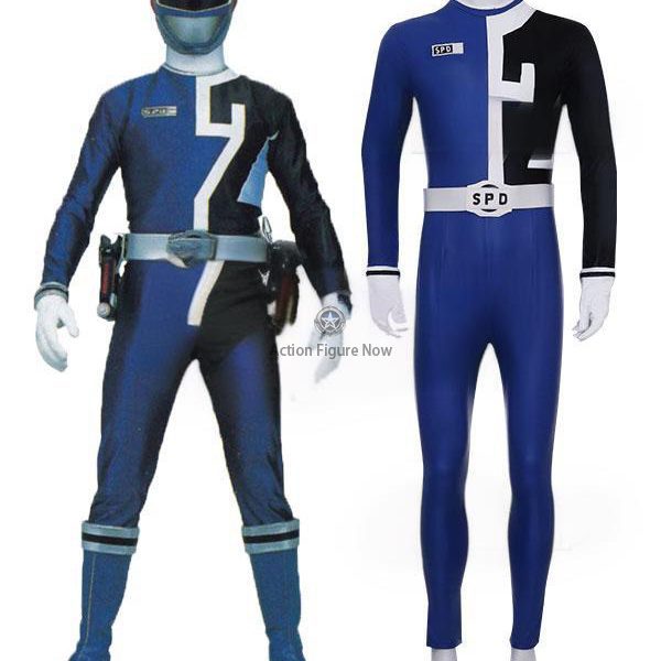 Blue Ranger Cosplay Costume from Power Rangers SPD Series - EMPR023