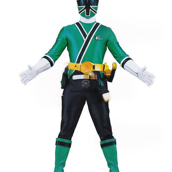 Green Power Rangers Samurai Ranger Cosplay Outfit