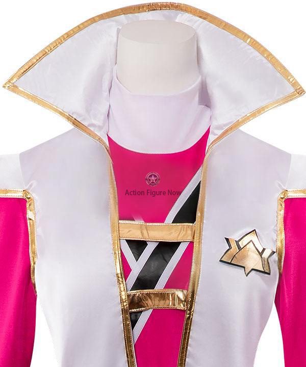 Power Rangers Samurai Costume - Pink Ranger Super Mode Cosplay Outfit
