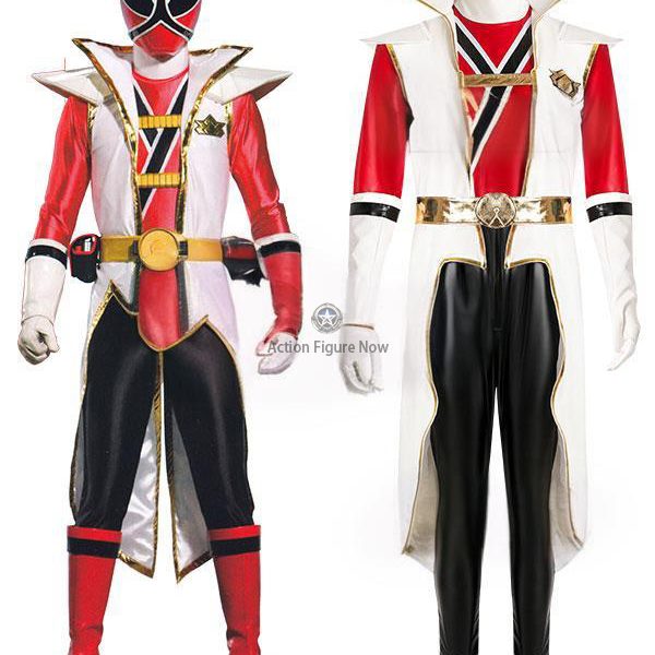 Red Samurai Super Mode Power Rangers Cosplay Costume