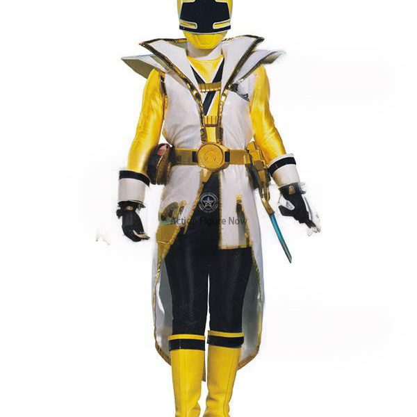 Yellow Power Rangers Samurai Super Mode Cosplay Outfit