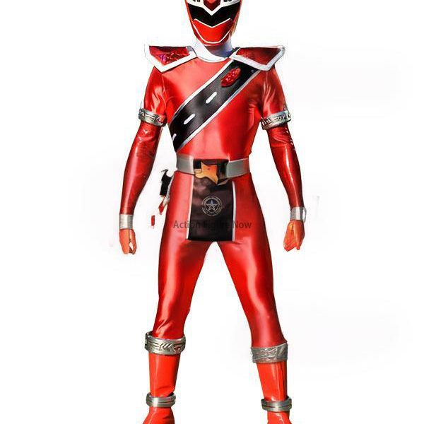 Kiramai Red Power Rangers Super Sentai Costume - Mashin Sentai Kiramager Cosplay