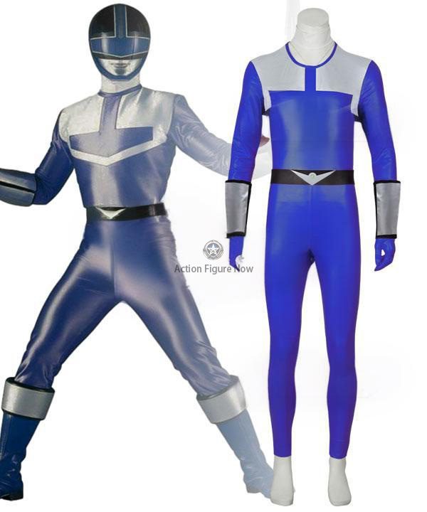 Power Rangers Time Force Blue Ranger Cosplay Costume