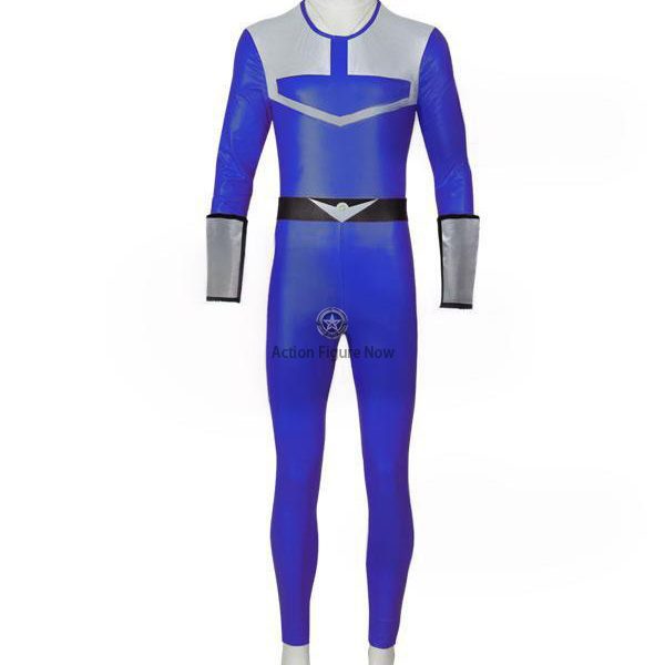 Power Rangers Time Force Blue Ranger Cosplay Costume