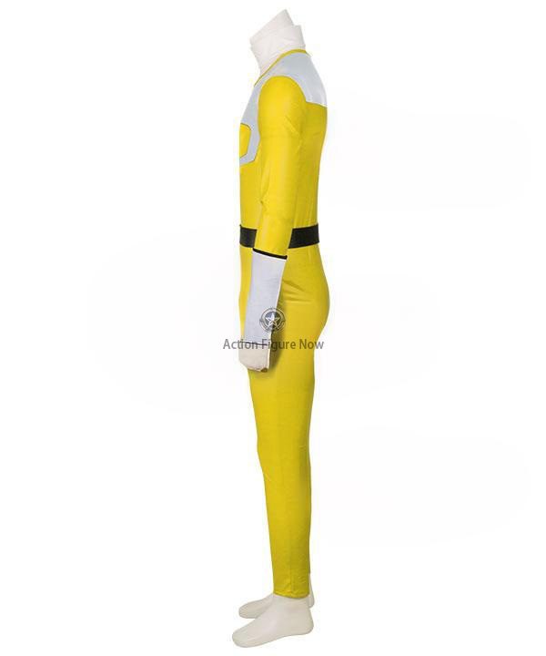 Yellow Power Rangers Time Force Cosplay Costume