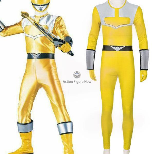 Yellow Power Rangers Time Force Cosplay Costume