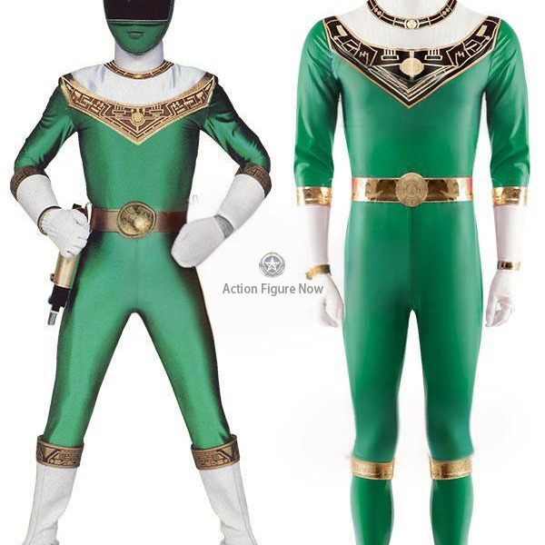 Green Zeo Ranger IV Power Rangers Cosplay Outfit - EMPR047