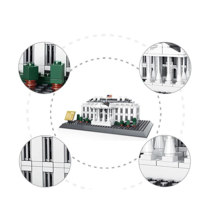 White House Architecture Building Blocks 803 Pieces White House Architecture Building Blocks 803 Pieces