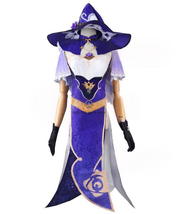 Sexy Adult Lisa's Witch Halloween Costume Purple Dress from Genshin Impact Sexy Adult Lisa's Witch Halloween Costume Purple Dress from Genshin Impact