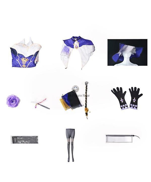 Sexy Adult Lisa's Witch Halloween Costume Purple Dress from Genshin Impact Sexy Adult Lisa's Witch Halloween Costume Purple Dress from Genshin Impact