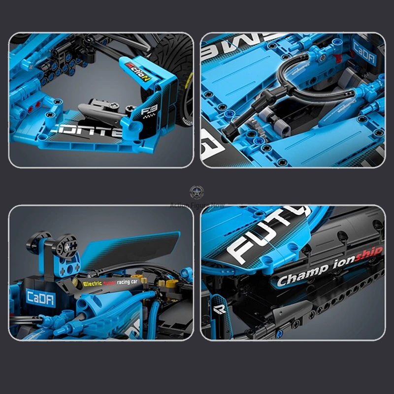 Gen 2 Formula E Single Seater Race Car - 1666pcs Gen 2 Formula E Single Seater Race Car - 1666pcs
