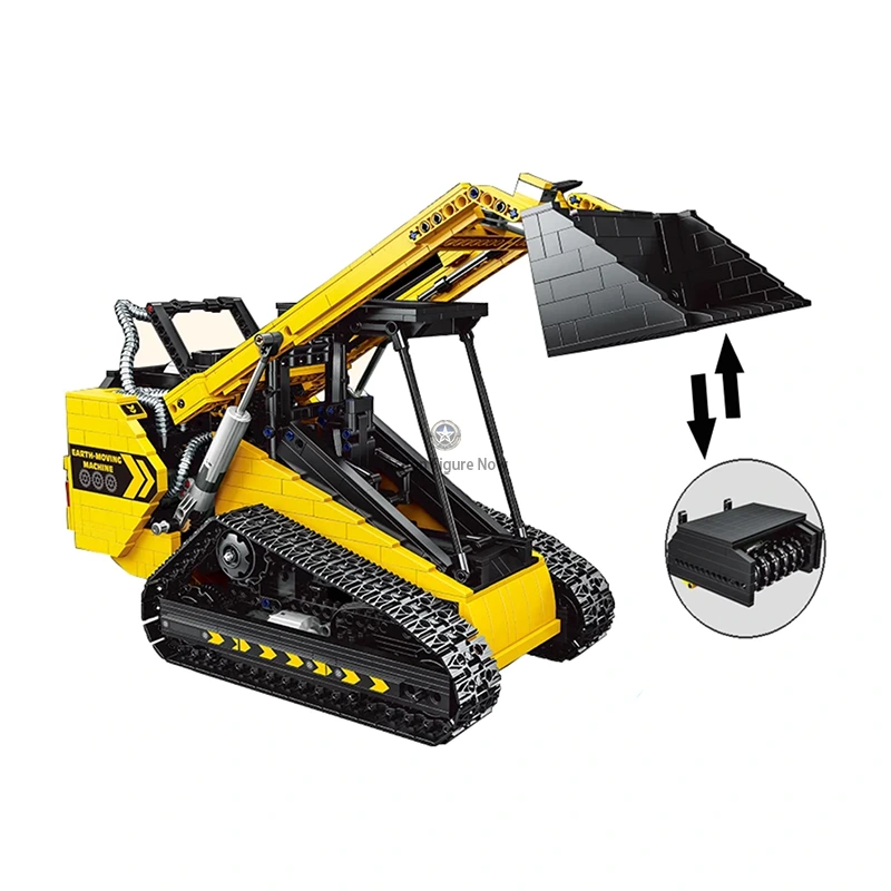 1800-Piece Remote-Controlled Compact Track Loader 1800-Piece Remote-Controlled Compact Track Loader
