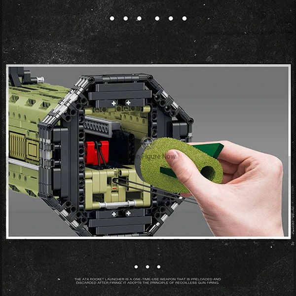 M136 AT-4 Anti-Tank Grenade Launcher Model Kit (1747 Pieces) M136 AT-4 Anti-Tank Grenade Launcher Model Kit (1747 Pieces)