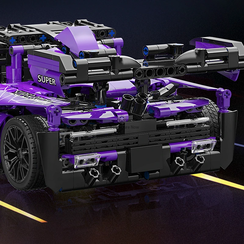 Electric Purple Master of Monaco Building Blocks Set (1226 Pieces)