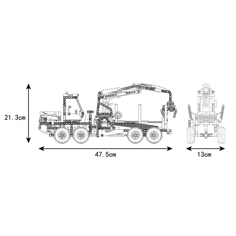 937-Piece Pneumatic Logging Truck 937-Piece Pneumatic Logging Truck