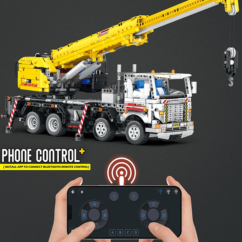2205-Piece Remote Control Crane Truck 2205-Piece Remote Control Crane Truck