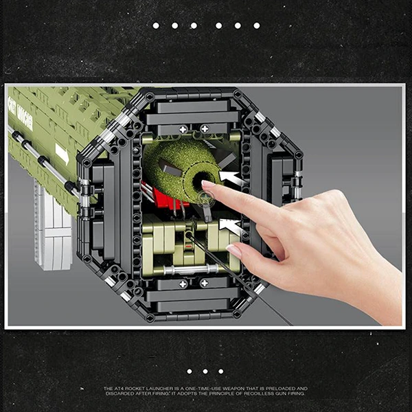 M136 AT-4 Anti-Tank Grenade Launcher Model Kit (1747 Pieces) M136 AT-4 Anti-Tank Grenade Launcher Model Kit (1747 Pieces)