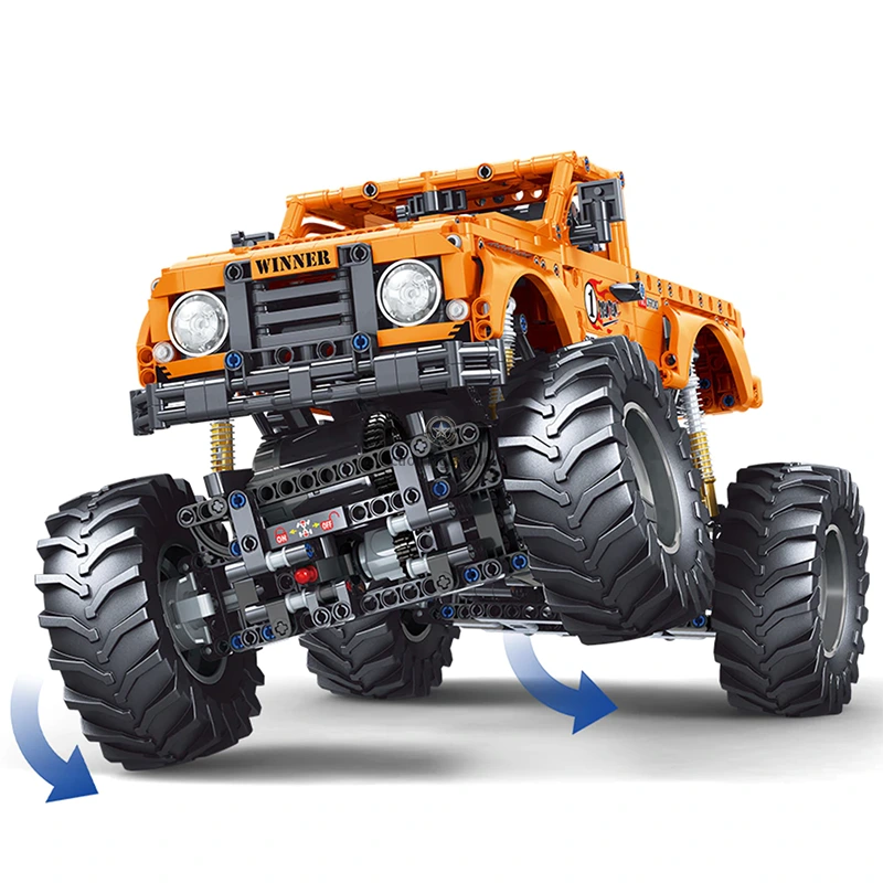Mega 1492-Piece Remote Controlled Monster Truck Mega 1492-Piece Remote Controlled Monster Truck