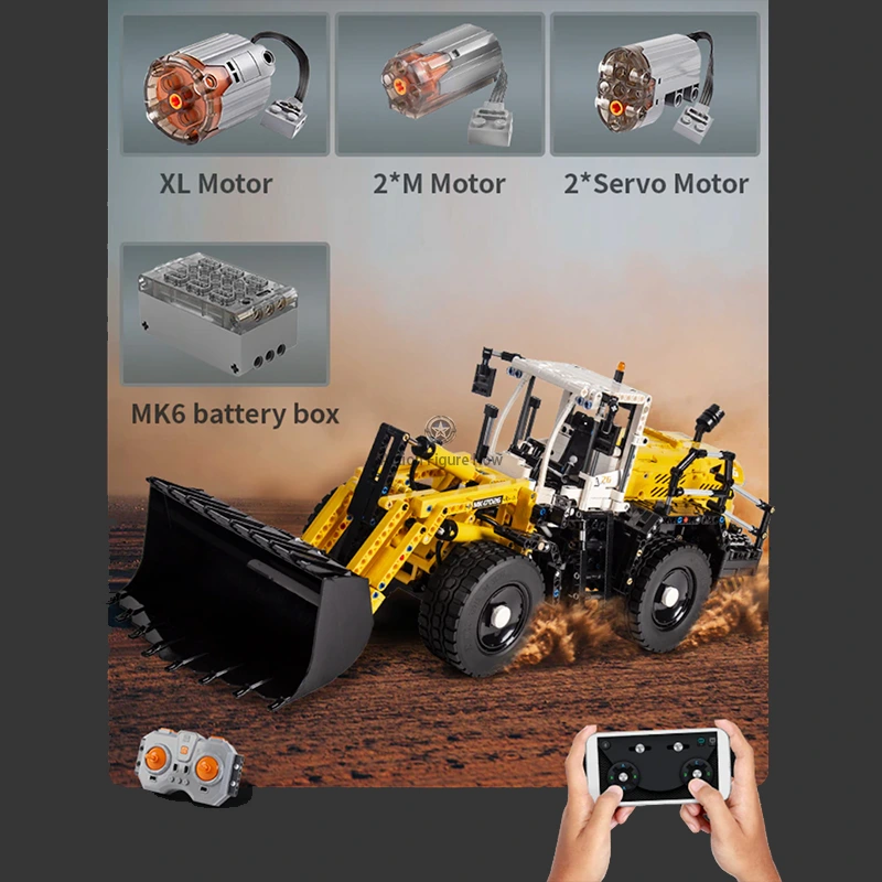 Heavy-Duty 1802-Piece Remote-Controlled Construction Loader Heavy-Duty 1802-Piece Remote-Controlled Construction Loader