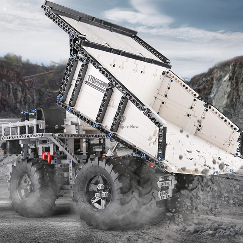 Remote-Controlled Large-Scale Mining Dump Truck: Building Block Set (2010 Pieces) Remote-Controlled Large-Scale Mining Dump Truck: Building Block Set (2010 Pieces)