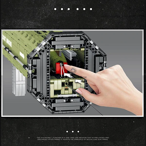 M136 AT-4 Anti-Tank Grenade Launcher Model Kit (1747 Pieces) M136 AT-4 Anti-Tank Grenade Launcher Model Kit (1747 Pieces)