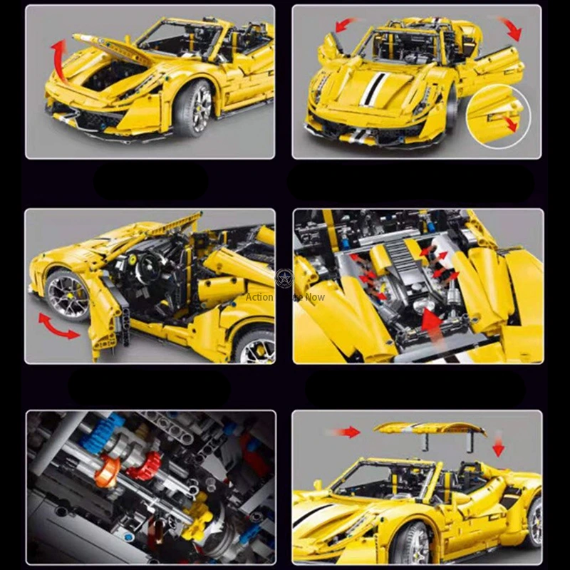 Remote-Controlled Convertible Italian Supercar (3608pcs) Remote-Controlled Convertible Italian Supercar (3608pcs)