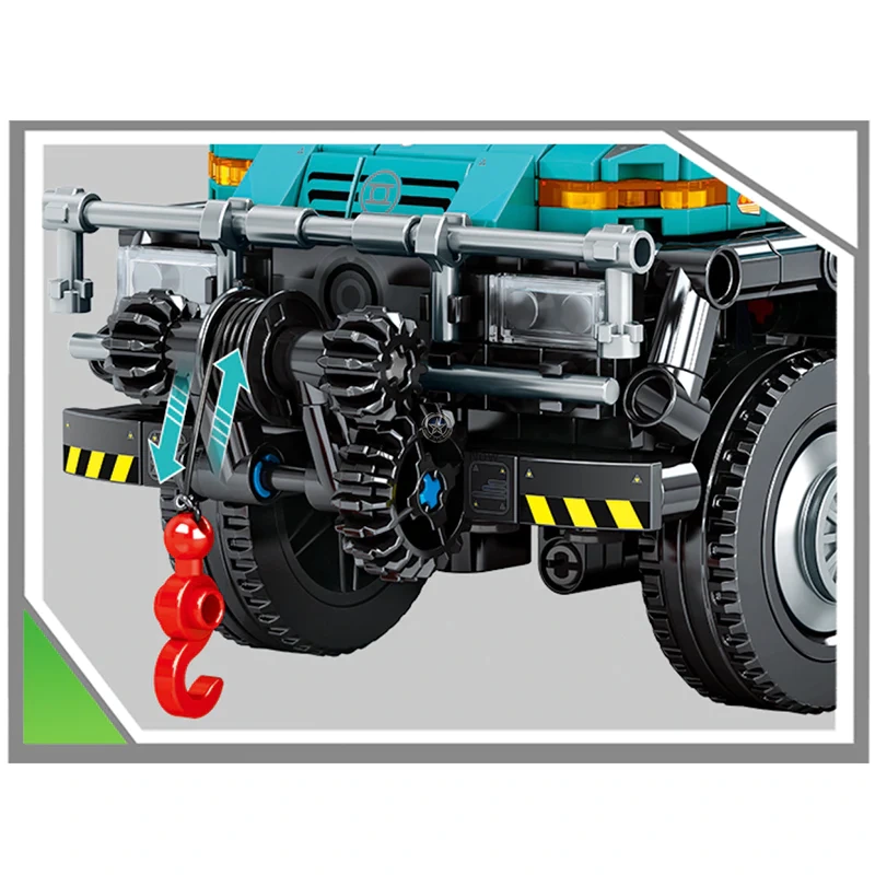 909pcs Remote-Controlled Logging Unimog Truck 909pcs Remote-Controlled Logging Unimog Truck