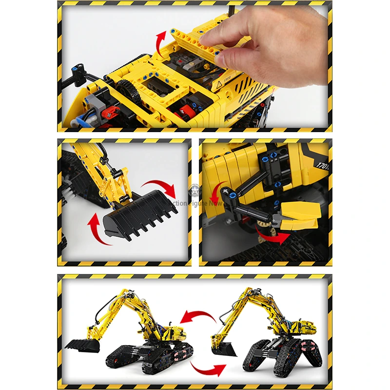 Remote Control Transforming Excavator 2236 Pieces Remote Control Transforming Excavator 2236 Pieces