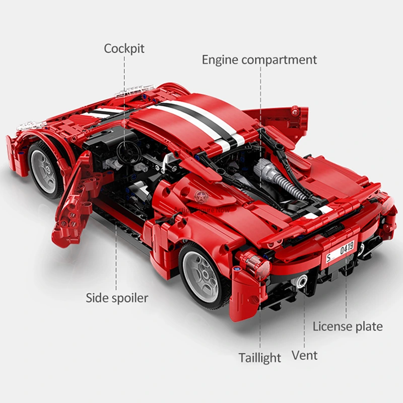 1125pcs Remote Controlled Italian Supercar